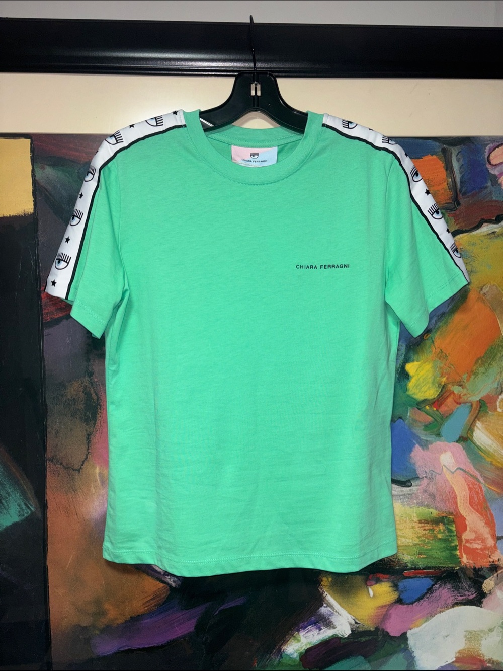 Chiara Ferragni Mint Green Baby Tee
